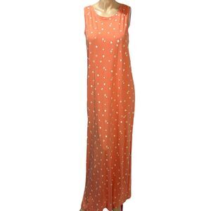 Eddie Bauer Women's Coast and Climb Sleeveless Maxi Dress size L Dusty Coral NWT